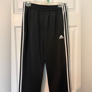 Boys Adidas Black and White Stripe Pants, Size XL (18/20)